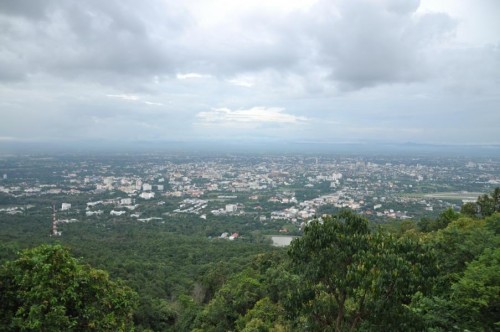 Monsunregen über Chiang Mai